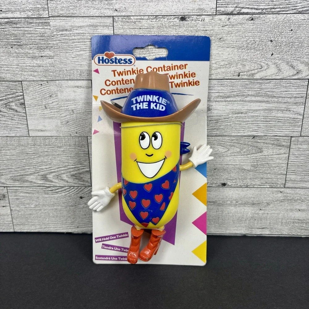 Hostess Twinkie Kid Twinkie Holder Cowboy Food Storage Container Case 2001 NEW